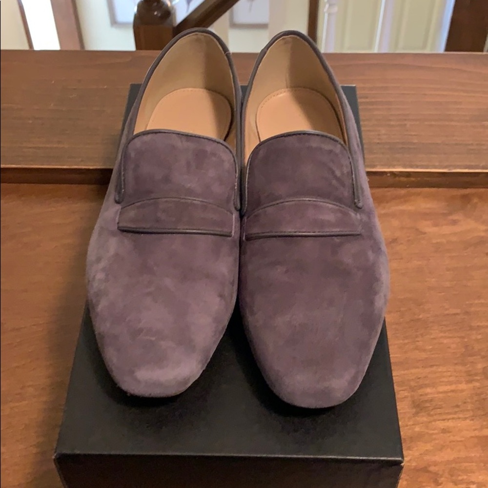 J Crew suede loafers
